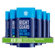 Right Guard Sport Invisible Solid Antiperspirant & Deodorant | 4-in-1 Protection for Men | 48-Hour Odor Control Fresh Scent 2.6 oz. (6 count)