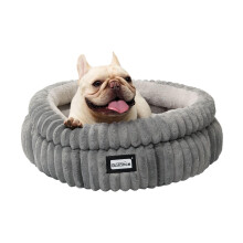 BALANCE Cat Bed Kitten Bed Washable Round Cat Beds for Indoor Cats Super Soft Plush Faux Fur Pet Bed for Puppy and Kitten with Anti-Slip Bottom