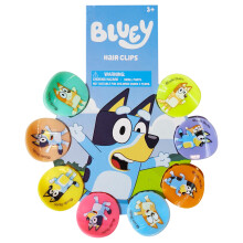 LUV HER Bluey Girls Butterfly Hair Clips - 8 Cute Hair Clips with Small Soft Claw Clips for Every Occasion - Multi Color with Your Favorite Blue