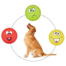 gulucute koiran vinkuvat lelut hauskoja emoji lateksia vinkuvat koirapallot suuret purukumit pehmeät interaktiiviset hae pelipallot isoille koirille