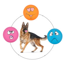 gulucute koiran vinkuvat lelut hauskoja emoji lateksia vinkuvat koirapallot suuret purukumit pehmeät interaktiiviset hae pelipallot isoille koirille