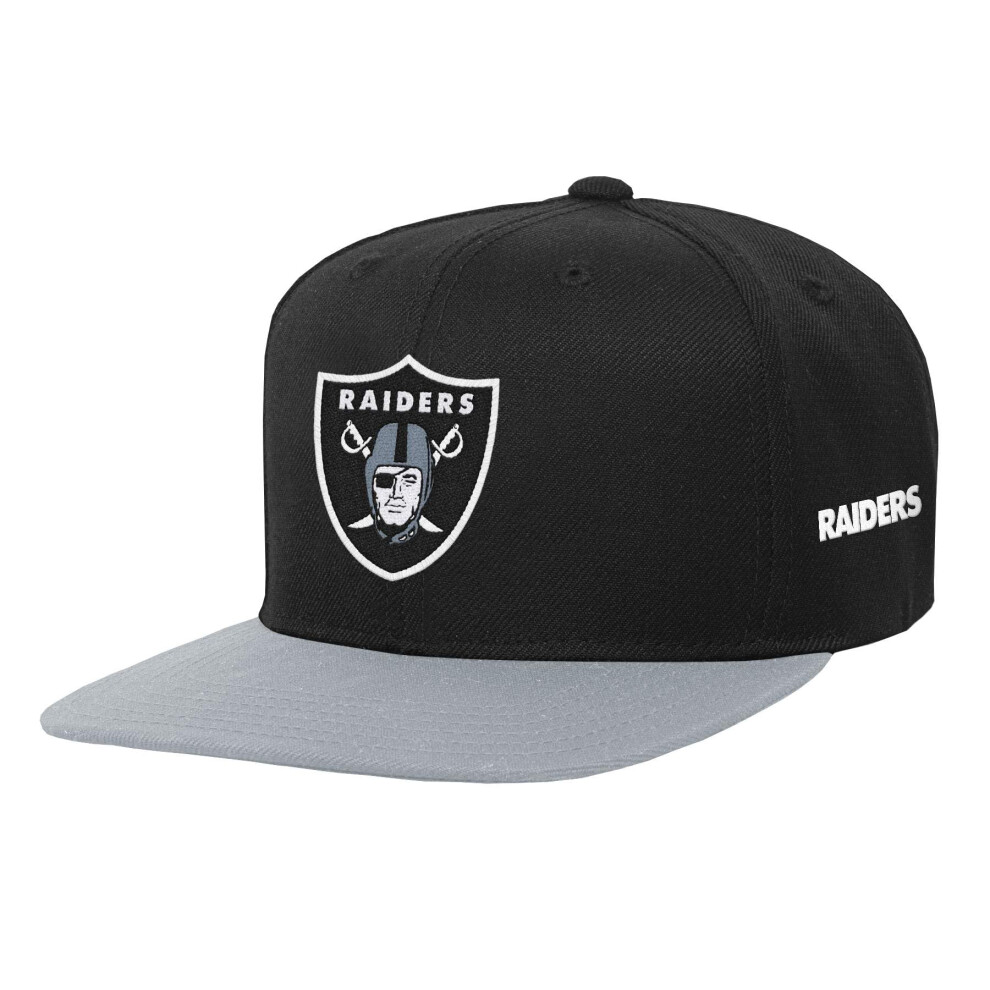 Outerstuff Nfl Kids Youth 8-20 Cap De Chapeau Snapback Officiel (Us Alpha One Taille Las Vegas Raiders)-image