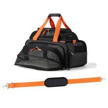 pidipiti 17x12x8.3 TSA-goedgekeurde uitbreidbare reismand voor extra kleine honden van minder dan 2,5 kg Kleine tot middelgrote katten van minder