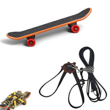 Postroj pro elvu a vodtko s mini skateboardem pro elvu elva Postroj pro elvu Bearded Dragon Lizard (cern se zvonkem malm)