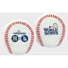 Rawlings | Offizielles Duell der World Series 2024 Yankees vs. Dodgers | WS Duellball | Wei   /Marineblau | Vinyl | Duell