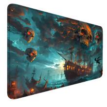 MTG-Matte, 61 x 35,6 cm, MTG-Spielmatten, genhte Kanten fr MTG-TCG-Sammelkarten, glatte Gummioberflche, rutschfestes Mauspad mit Aufbewahrungstasc