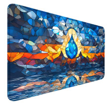MTG-Matte, 61 x 35,6 cm, MTG-Spielmatten, genhte Kanten fr MTG-TCG-Sammelkarten, glatte Gummioberflche, rutschfestes Mauspad mit Aufbewahrungstasc