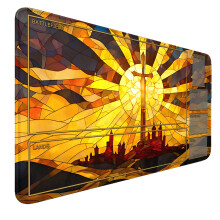 MTG-Matte, 61 x 35,6 cm, MTG-Spielmatten, genhte Kanten fr MTG-TCG-Sammelkarten, glatte Gummioberflche, rutschfestes Mauspad mit Aufbewahrungstasc
