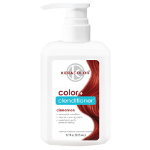 Keracolor Color + Clenditioner Condicionador de depsito de cor 3 em 1 limpa suavemente e condiciona a cor de cabelo semipermanente canela 12 Fl