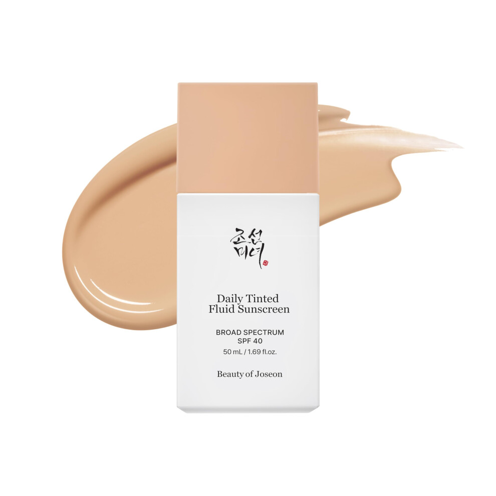Beauty Of Joseon Daily Tinted Fluid Sunscreen 12 Shades For Face Moisturizing Broad Spectrum Spf 40 Korean Skincare 50Ml 1.69 Fl.oz #Ln110