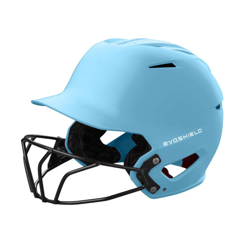 EvoShield XVT 2.0 Matte Slaghulp met Gezichtsbescherming - Victory Blue, Groot/X-Groot
