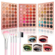 Paletka ocnch stnu 105 barev s 5 ks tetcu Profesionln make-up Smokey Nude Matte Paletka ocnch stnu Drkov sada barevnch a dlouhotrvajcch p