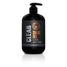 GIBS che toeletta gel di rasatura trasparente 16 once con gel di rasatura idratante della pompa con aloe di burro di karit e olio di avena.