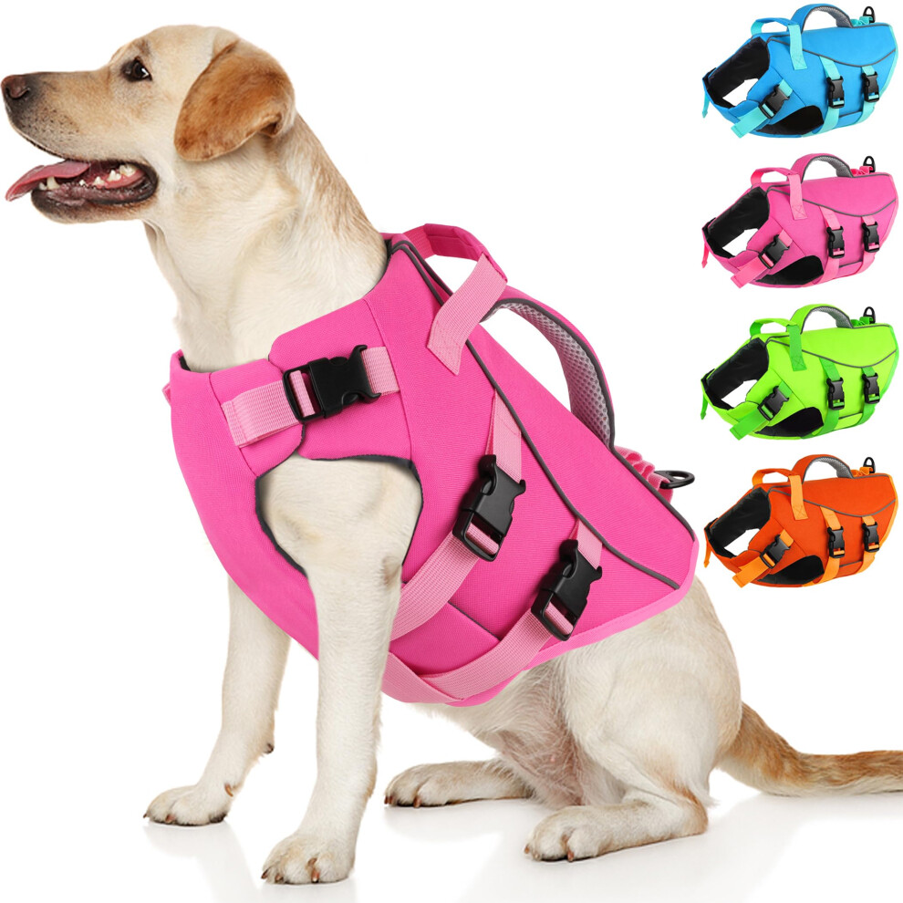 Dogcheer Dog Life Life Liftor With Double Rescue Handle Reflective Dog Harnet Life Life Pour Nager Natation Booting Ajustement Puppy Swim Jacket-image