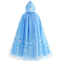PURFEEL pigekappe til Elsa Dress up B?rn H?ttekappe kostume Bl? 2-3 ?r