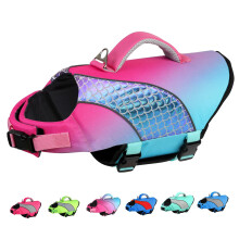Colete salva-vidas para ces Doglay para passeios de barco e natao Coletes salva-vidas refletivos de alta flutuabilidade para ces com ala de