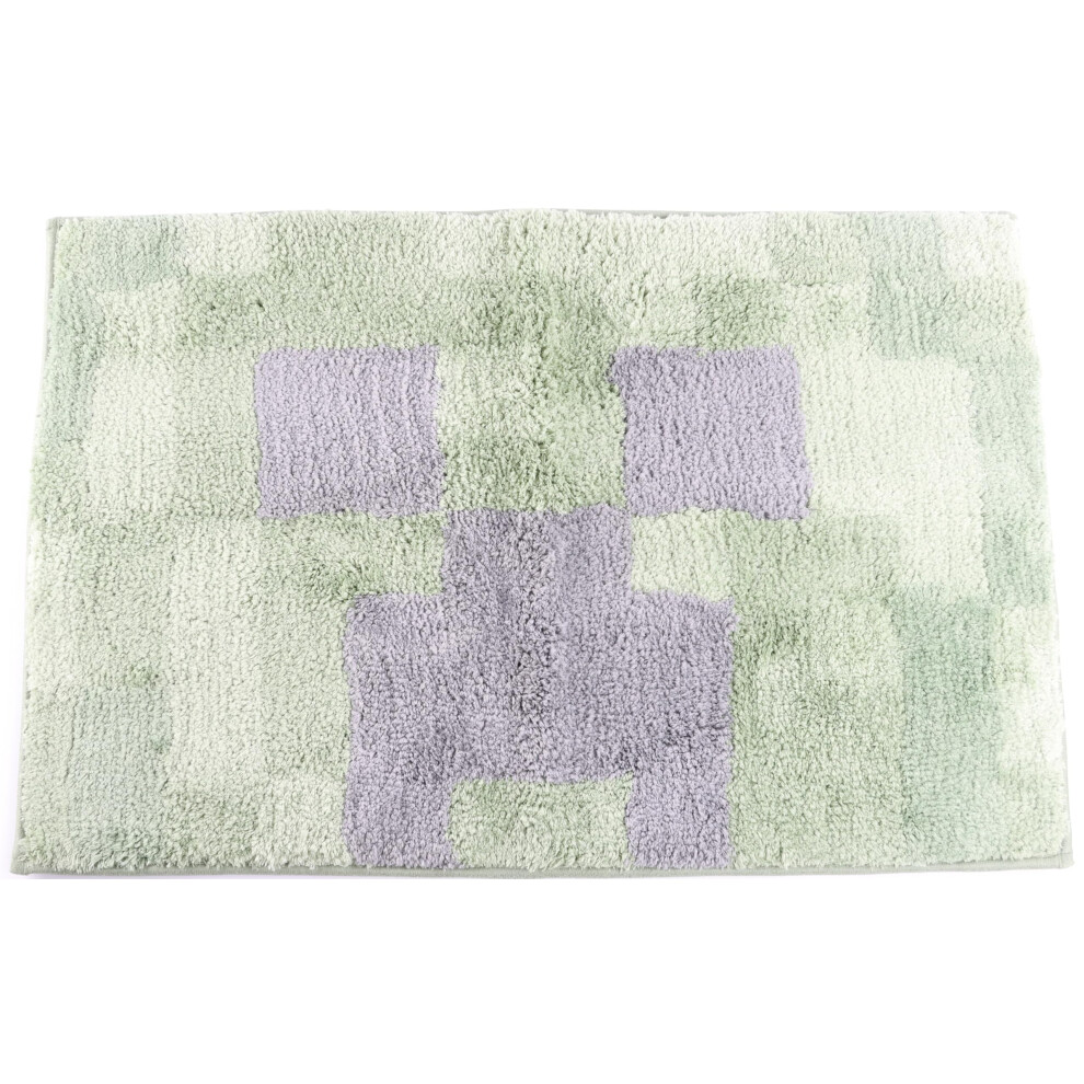 Jay Franco Minecraft Creeper Badteppich, 50,8 X 76,2 Cm, Weich, Rutschfest, Maschinenwaschbar, Gr Ne Badezimmermatte-image