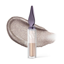 URBAN DECAY 24/7 Glaze-On Liquid Eyeshadow (Silver Spooning  Sterling Silver Shimmer), knitterfreies Glitzer-Augen-Make-up mit integriertem Pinsel,