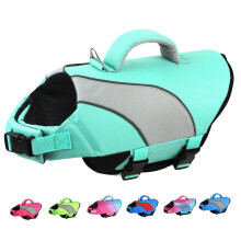 Doglay Hundeschwimmweste zum Bootfahren und Schwimmen, reflektierende Hundeschwimmwesten mit hohem Auftrieb, Rettungsgriff und verstellbarer D-Ring-R