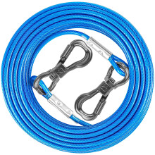 XiaZ 50FT hundbindningskabel Hundkablar fr tunga utomhusbruk 8/10/15/20/30/50FT Pet Runner Tether Kedjeledning utanfr fr sm medelstora hundar