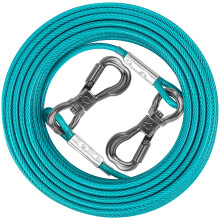 XiaZ Dog Tie Out-kabel 20FT Hundkedja fr Yard 8/10/15/20/30/50FT Heavy Duty Pet Runner Tether Kedjeledningar utanfr fr sm medelstora hundar u
