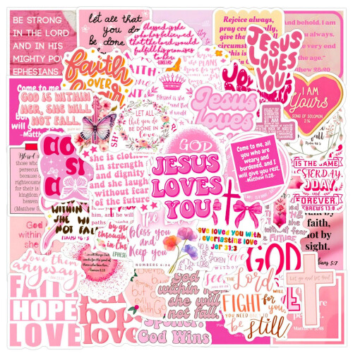 100 PCS Bible Verse Stickers