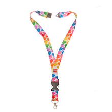 LEGO Lanyard Nekkoord voor sleutelhangers Afneembaar koord voor telefoonsleutels ID-badge met sluiting en snelsluiting Regenboogharten