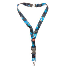 LEGO Lanyard Nekkoord voor sleutelhangers Afneembaar koord voor telefoonsleutels ID-badge met sluiting en snelsluiting Space Corp