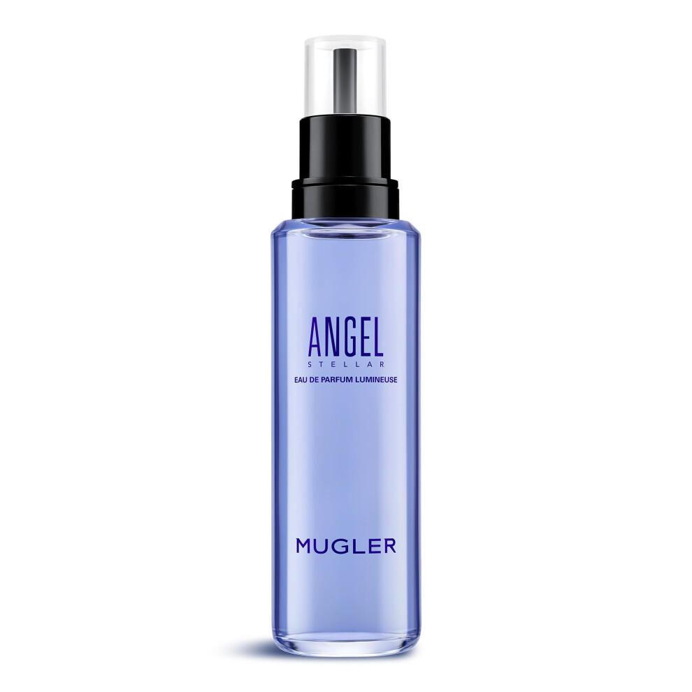 Mugler - Angel Stellar - Eau de Parfum Refill - Womens Perfume - Ambery Gourmand - With Pistachio  Vanilla & Woody Accord - 3.4 Fl Oz