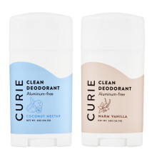Curie Aluminiumfreies Deodorant Kokosnektar + warme Vanille natrliches Deodorant, parabenfrei, tierversuchsfrei, ungiftig, vegan (2 Stck)