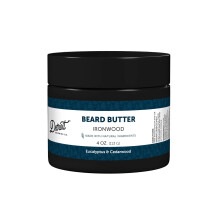 Detroit Grooming Co. Beard Butter for Men | Softens Thickens & Hydrates with Safflower Oil & Shea Butter | Ironwood Scent 4oz