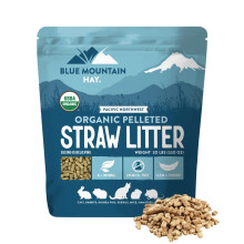 Blue Mountain Hay ?kologisk hvedehalmstr?else til sm? dyr | Naturlige biologisk nedbrydelige affaldspiller | Kemikalie- og st?vfri | Fugtabsorber