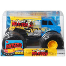 Wheels Hot Monster Trucks DEMO DEGGE DERY DERBY 1:24 Scala Metal Diecast Overszed