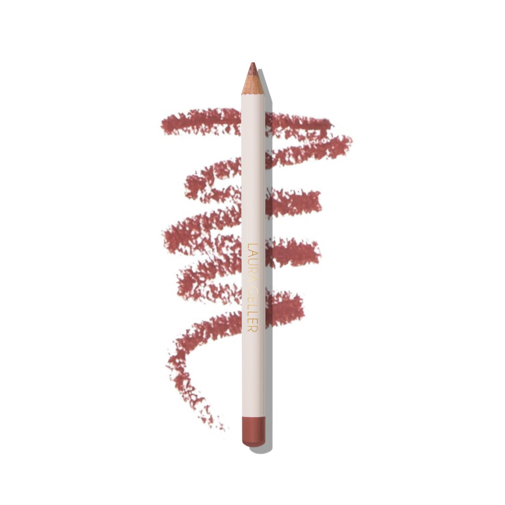 LAURA GELLER NEW YORK Marble Lips Multidimensional Liner  Tranquil Terracotta - Marbleized Smooth Glide Sharpenable Lip Liner for Fuller Lips