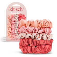 Kitsch Satin Scrunchies für Frauen - Keine Knickhaargummis für Mädchen | Scrunchies für alle Haartypen und -strukturen