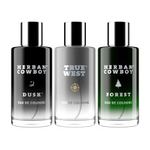 Herban Cowboy Herren Köln Trio Set mit Zimt-, Citronnelle- und Zitronen-Aromen (1,7 fl oz)