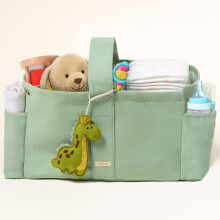Folkulture Babyluier Caddy | Katoenen luiertas voor kinderen - Stijlvol comfort, ruime reisbenodigdheden | Opbergbak voor kinderdagverblijven en