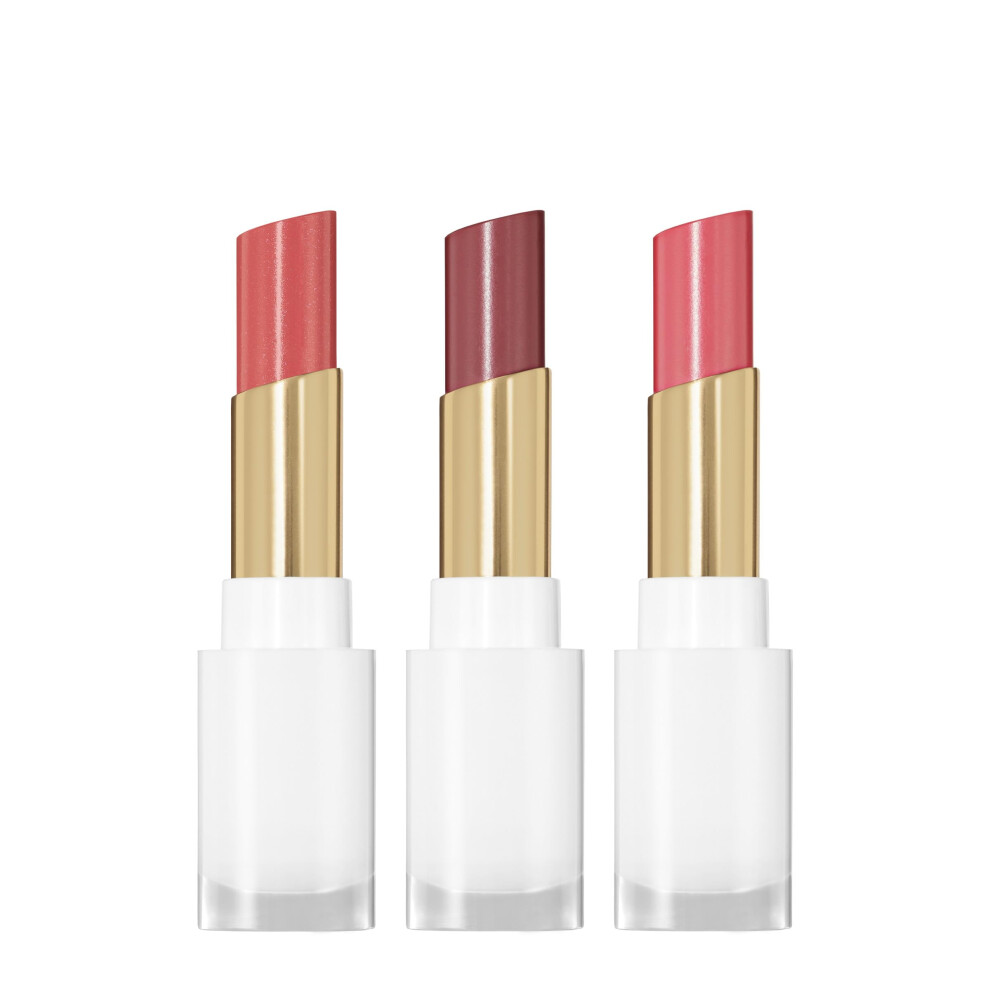 REVLON Super Lustrous Glass Shine Balm Gift Set  3-Piece  Lipstick Multipack  Hydrating Tinted  Sheer Glossy Finish  003 Honey Shine  008 Rum Raisin