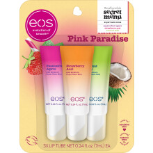 eos 24H Moisture Super Balms Minis Pink Paradise Limited-Edition Nourishing Dry Lips Variety Pack 0,169 fl oz 3er-Pack
