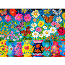 Cross & Glory  Blhende Schmetterlinge  1000-teiliges Puzzle fr Erwachsene | Bestes neues Frhlingsgarten-Puzzle | Lebendiges Schmetterlings- und