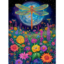 Cross & Glory  Lunar Symphony: The Dragonflys Tale  1000-teiliges Puzzle fr Erwachsene | Bestes neues verzaubertes Naturpuzzle | Lebendiges nchtl