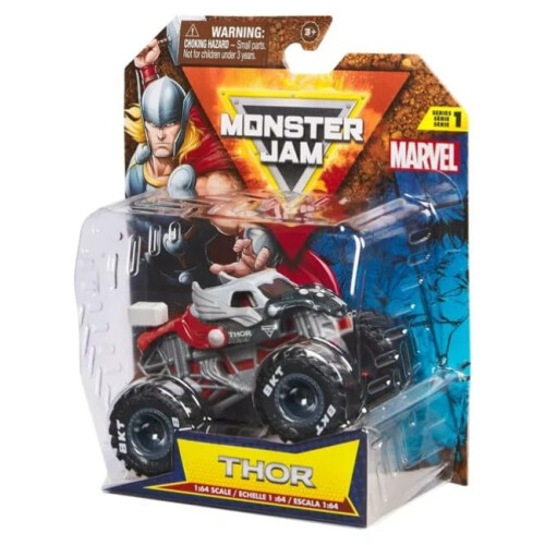 Monster Jam Monster Jam 2024 Marvel 1:64 Scale Diecast Monster Truck: Thor 1