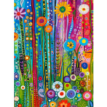 Cross & Glory  Daisy Streets und Rainbow Skies  1000-teiliges Puzzle fr Erwachsene | Abstraktes Stadtbild-Puzzle | Anspruchsvolles und lebendiges