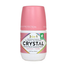 Crystal 3-in-1 BioHealth Deodorant Coconut & Vanilla, natrlicher Geruchsschutz mit Aloe und Hyaluronsure, mikrobiomfreundliche, feuchtigkeitsspende