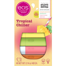 eos Flavor Lab Secret Menu Lippenbalsam-Geschenkset Tropical Chiller, limitierte Auflage, feuchtigkeitsspendend, f r trockene Lippen, Sortenpac