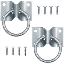 Anillo de unin cruzada de Gaitwin para caballos anillo de enganche de unin con tornillos para el puesto de caballos Monte de pared estable Tie Down