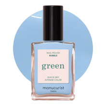 Manucurist Green Pastel Blue Nagellack Bubble Natural Classic Nagellack 9-frei Vegane und pflanzliche Manikre- und Nagelpflege 0,5 fl oz