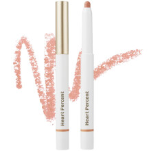 Percentuale cardiaca dote su umore matita labbro di lunga durata cremosa fodera a colori liscio di rossetto retrattile per rossetto 0,8 g 22. salmone