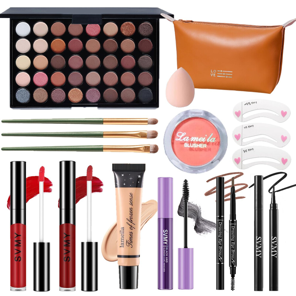Pwyshxdf Makeup Set For Women Makeup Full Kit For Beginners & Professionals Travel Makeup Set For Teens & Adults Makeup Gift Set For Girls Eyeshadow Palett