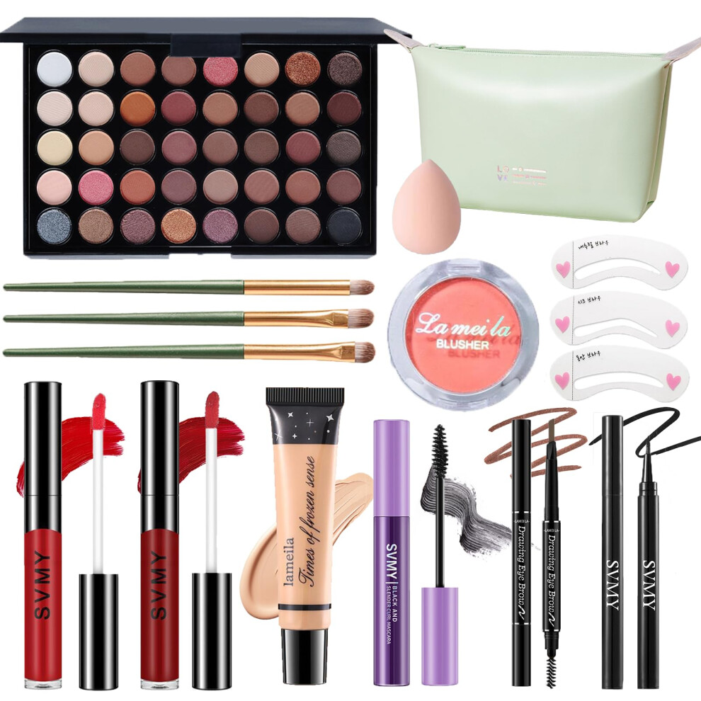 Pwyshxdf Makeup Set For Women Makeup Full Kit For Beginners & Professionals Travel Makeup Set For Teens & Adults Makeup Gift Set For Girls Eyeshadow Palett